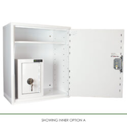 Medicine Cabinet with Internal Controlled Drugs Cabinet | 600mm H x 500mm W x 300mm D | HECCMC250