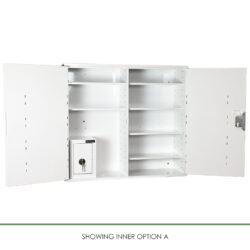 Medicine Cabinet with Internal Controlled Drugs Cabinet | 900mm H x 1000mm W x 300mm D | HECCMC404