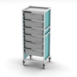 CareKart | 2 x 80mm, 5 x 160mm Trays (Clear) | HECCK117/C