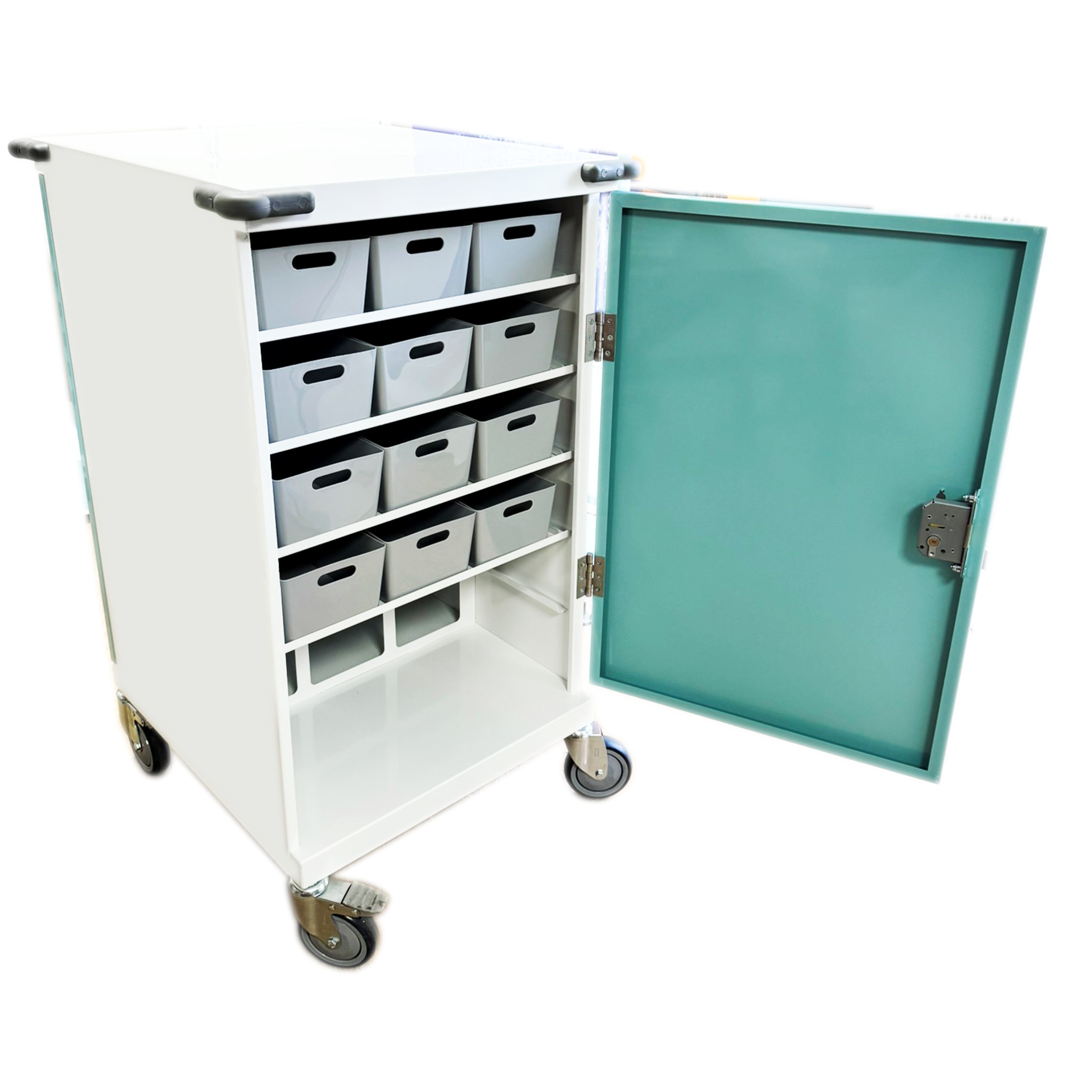 24 Tray Double Sided Original Packaging Drugs Trolley | HECT665 - Image 3