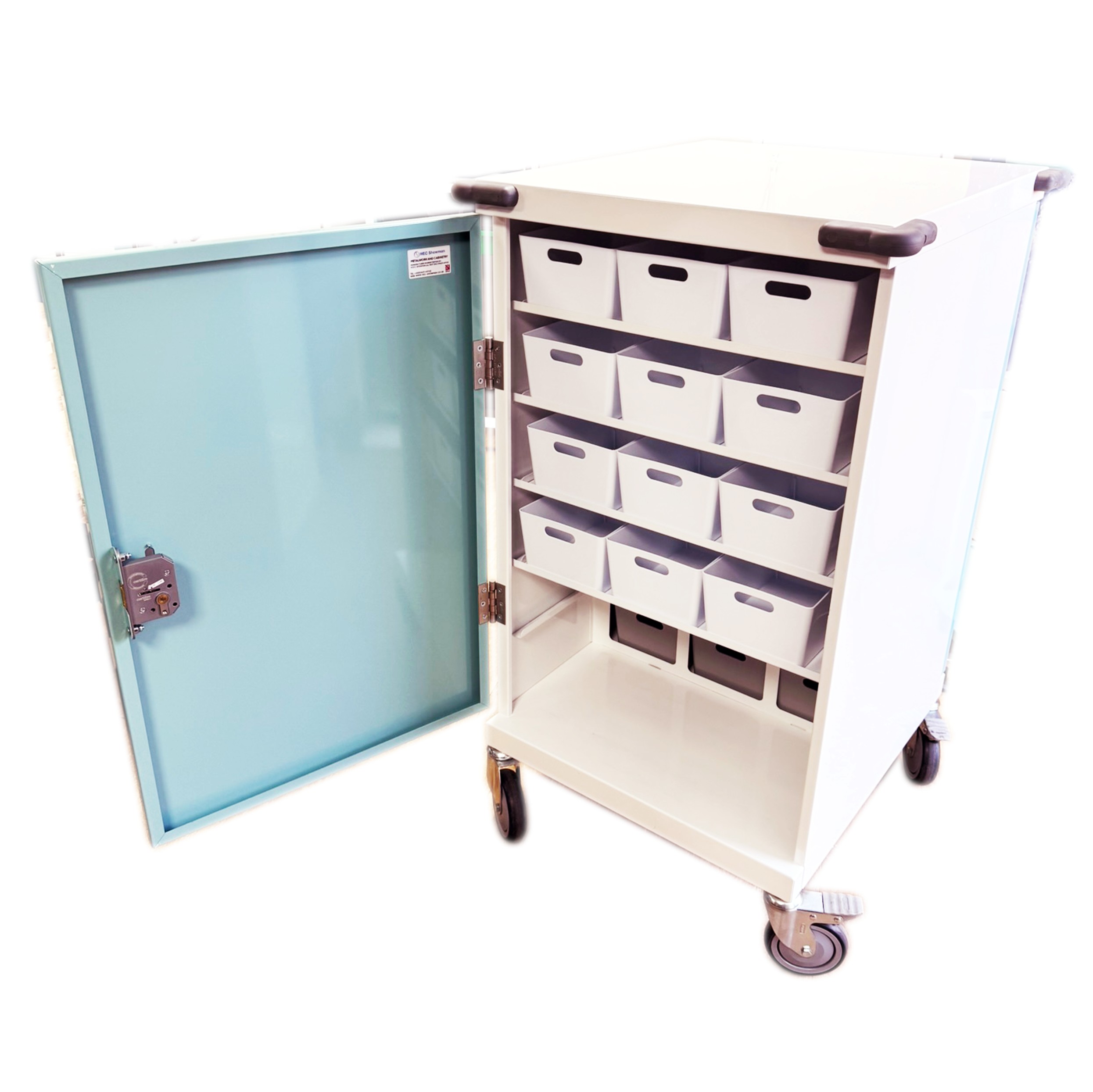 24 Tray Double Sided Original Packaging Drugs Trolley | HECT665 - Image 2