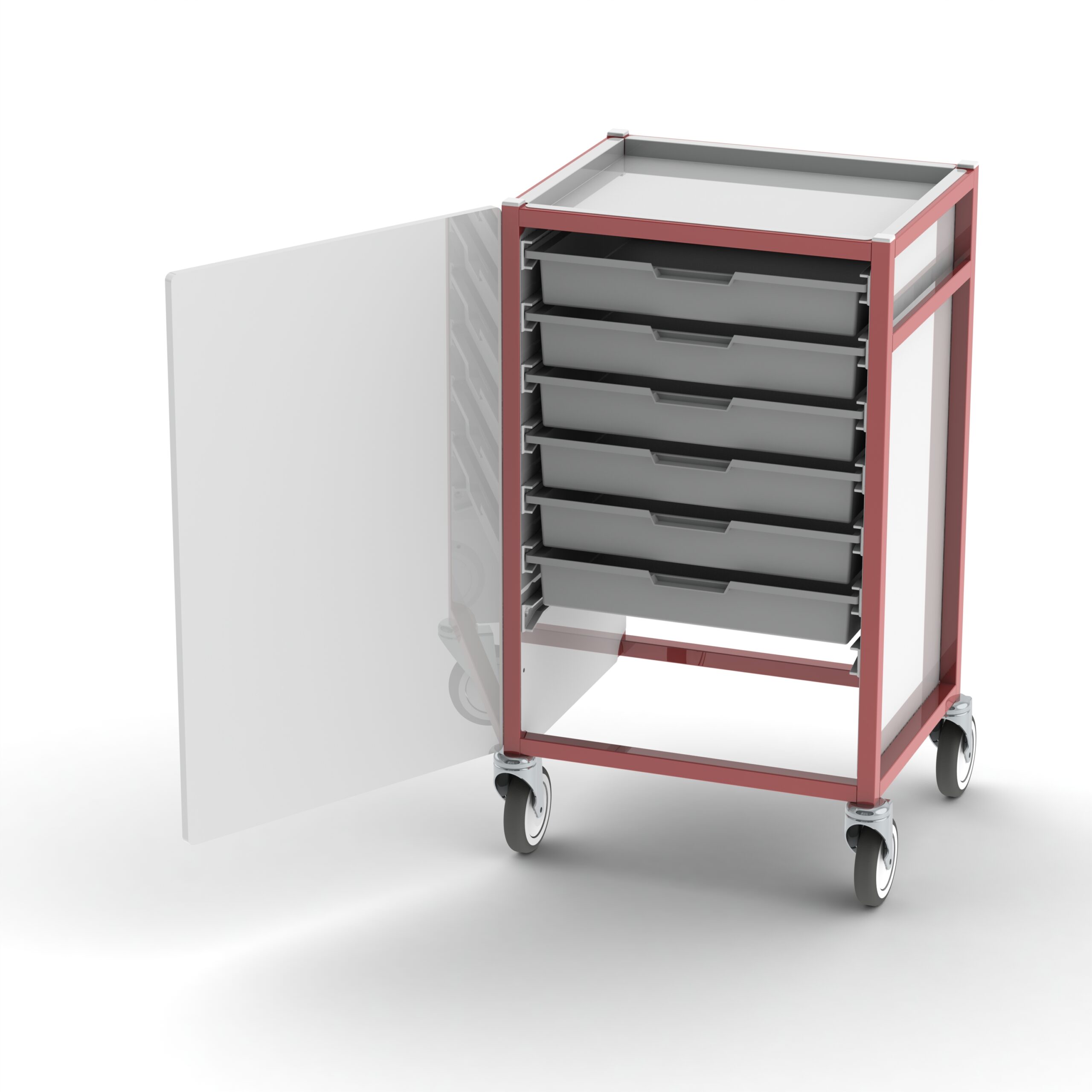 Resuscitation CareKart | 3 x 100mm, 2 x 160mm Clear Drawers | CKR3S2D - Image 2