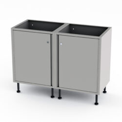 Stainless Steel Base Unit | Double Door | 1000mm Wide
