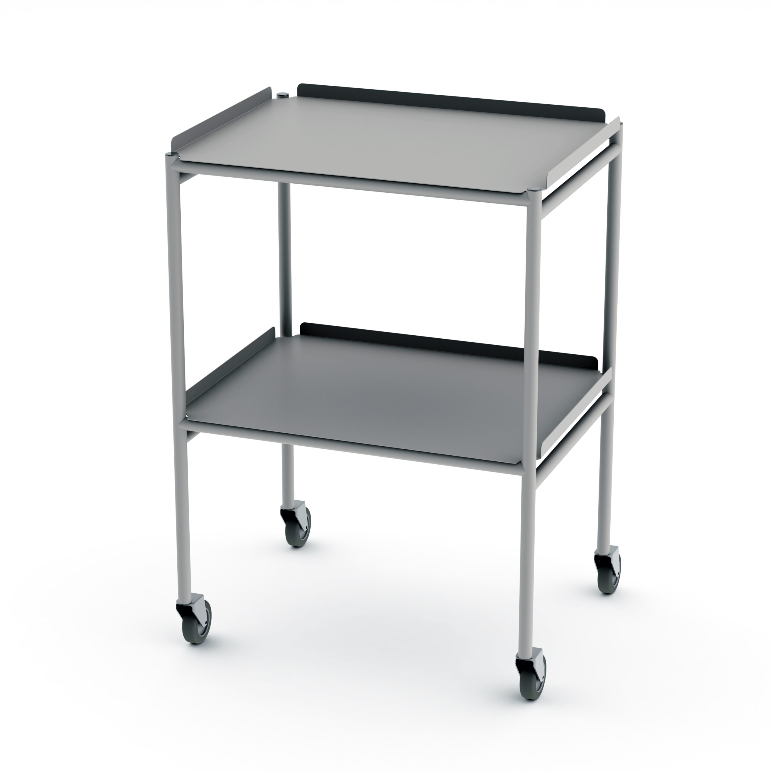 Stainless Steel Dressing / Instrument Trolley | Reversable Shelves - Image 2