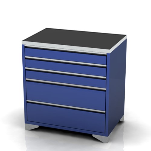 Drawer Unit on Feet | 900mm Wide | 5 Drawer