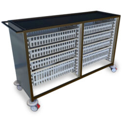 HTM71 Trolley | Double Column | Stainless Steel